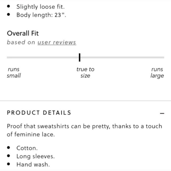 J. Crew lace panel trim crewneck sweatshirt - Picture 5 of 8